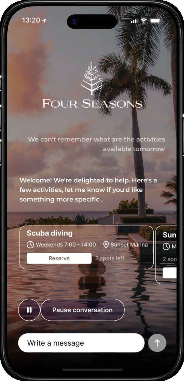 Bora Bora resort concierge agent with activity booking